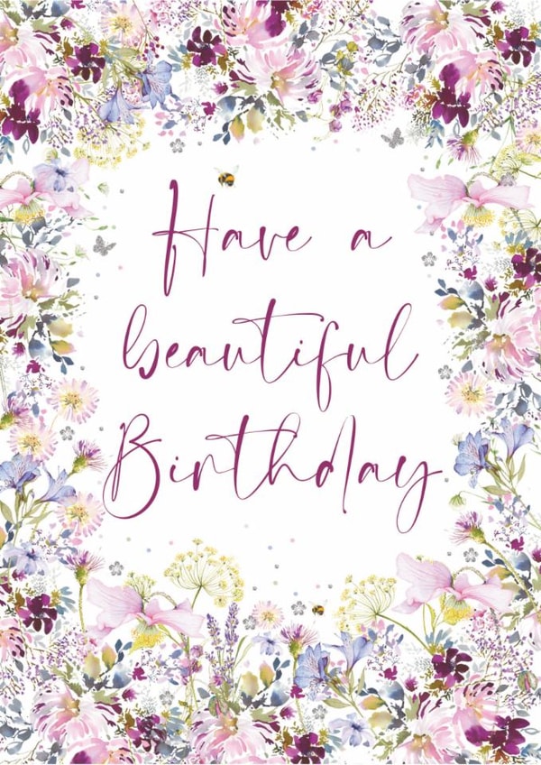 Traditional Birthday Card - Flowers - For Her created by Nigel Quiney