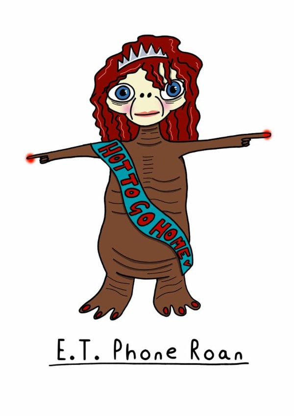 Funny Birthday/Just Because Card - E.T. Phone - Chappell Roan created by Daniel Hills