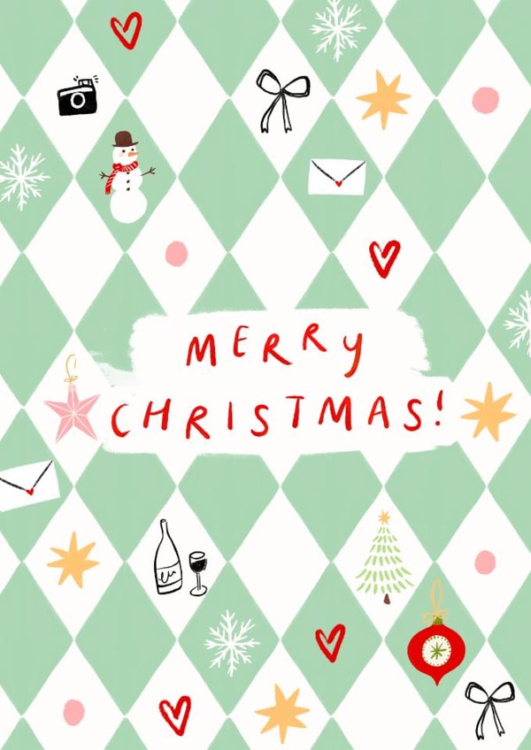 Cute Christmas Card - Festive Illustrations created by Lauren Barclay