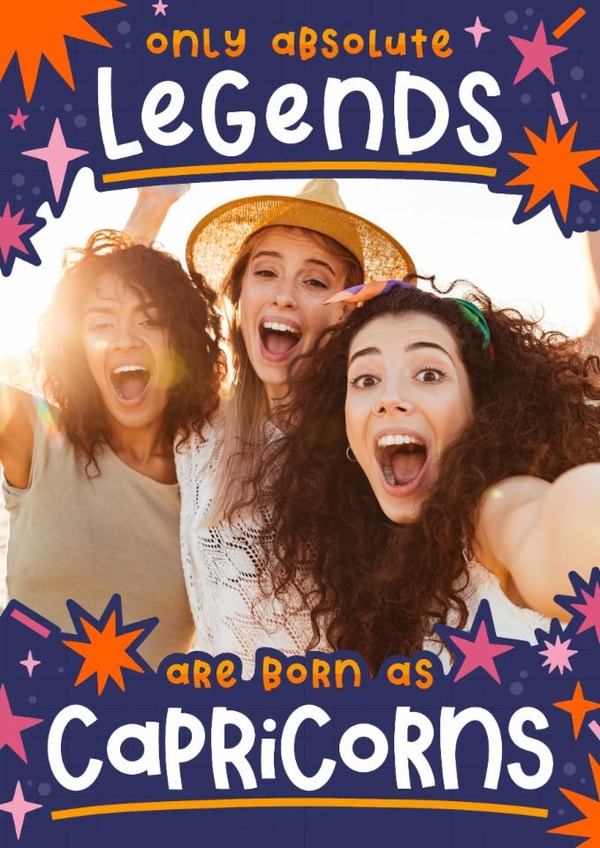 Funny Birthday Card - January - Legend created by Joanne Hawker