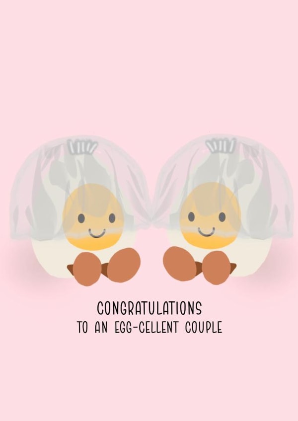 Cute Wedding Card - Jellycat - Eggs created by Lots of Love, Hannah 
