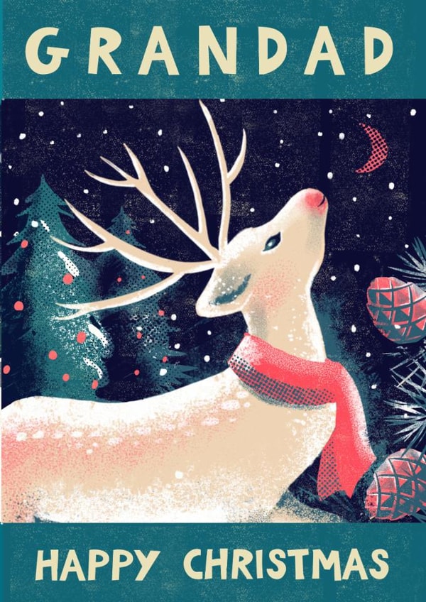 Classic Stag Grandad Christmas Card created by Rocket68