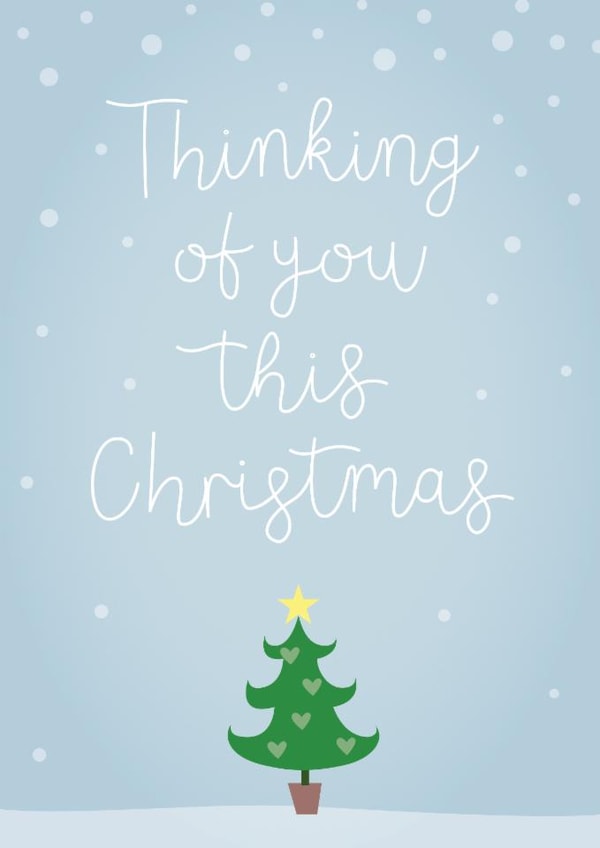 Thinking of you this Christmas created by Sweetpea Print Design