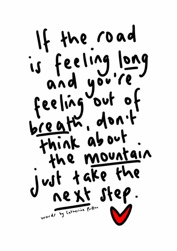 Thoughtful poem card for anyone needing some encouragement created by Words by Catherine Prutton