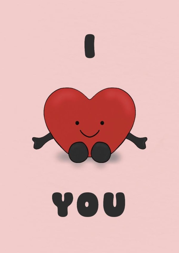 Cute Anniversary Card - Heart Jellycat created by Gards