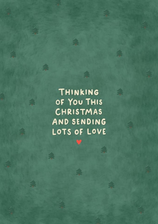 Heartfelt Christmas Card - Thinking Of You This Christmas - Lots Of Love created by Fliss Muir
