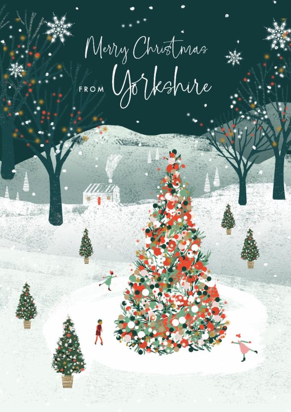 Christmas Card - From Yorkshire created by Rebecca Prinn