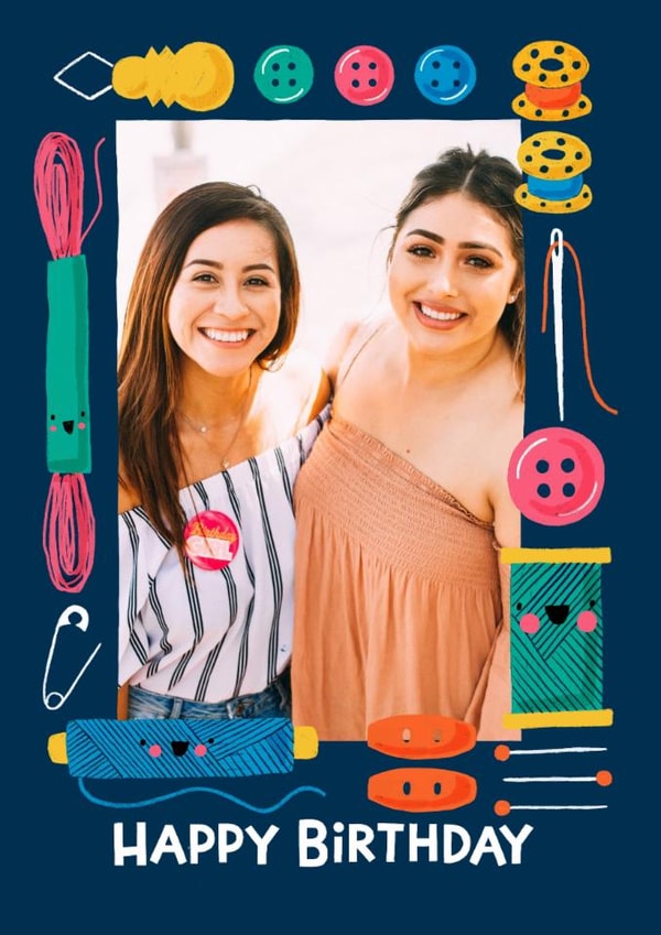 Cute Birthday Card - Sewing And Crafting created by Nicola Watson