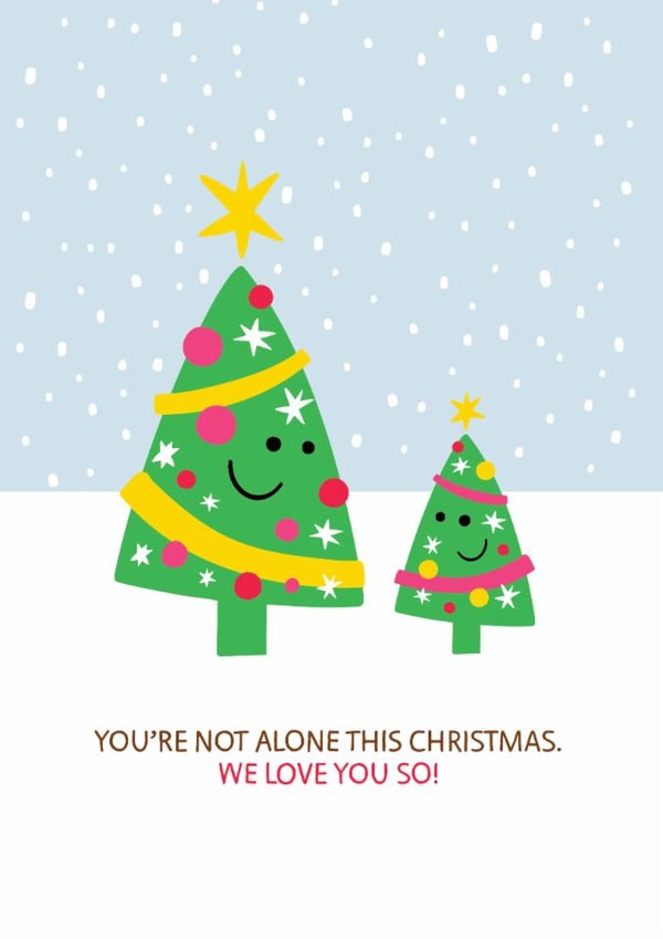 You're not alone this Christmas - Lonely Christmas - Christmas Encouragement created by Laurent Collective
