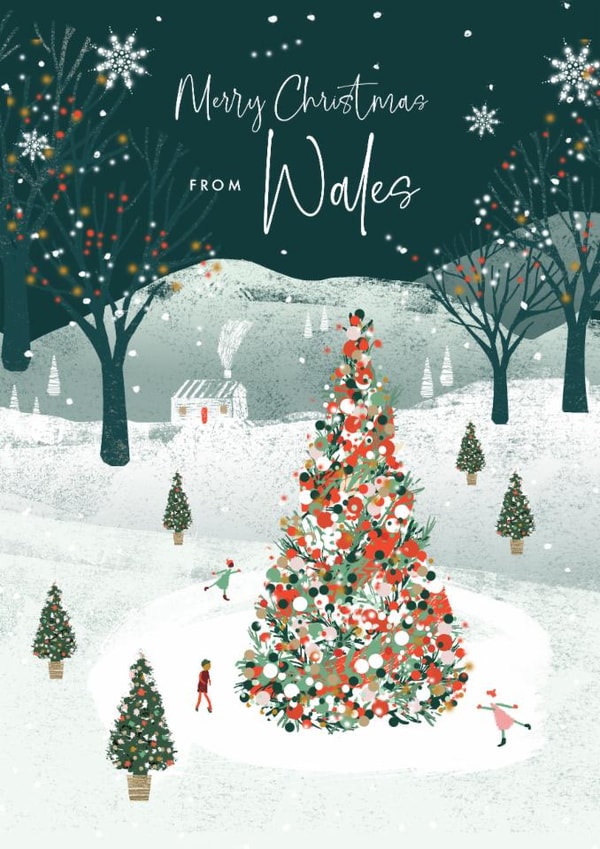 Christmas Card - From Wales created by Rebecca Prinn