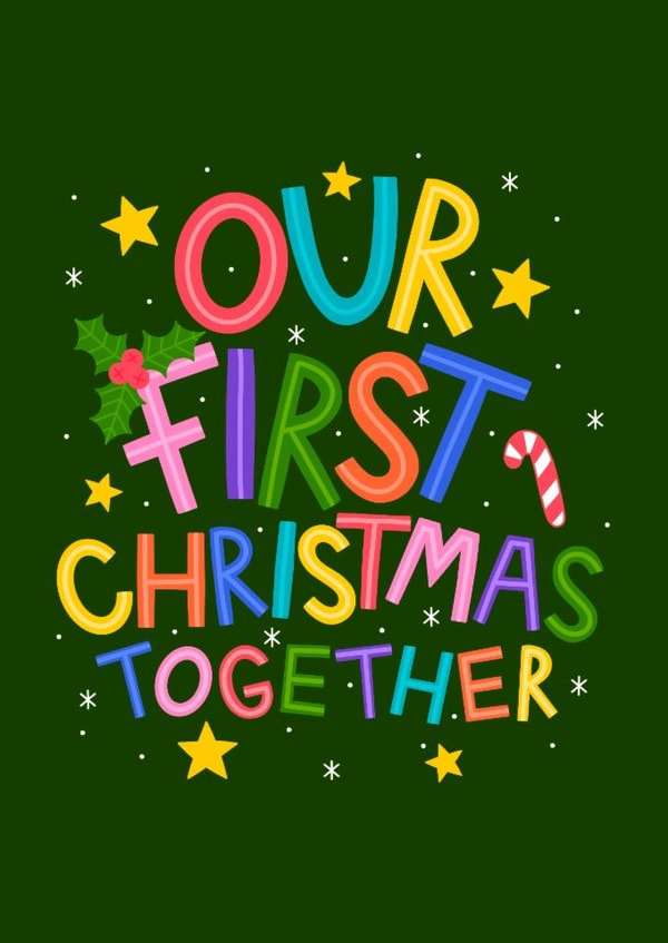 Classic Christmas Card - First Christmas Together created by Ludicrous Prints