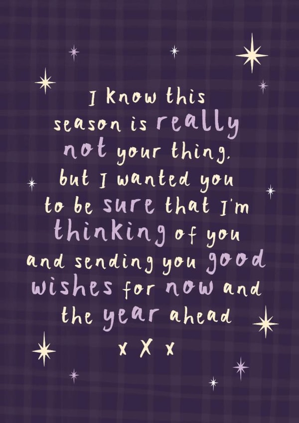 Heartfelt Christmas/New Year Card - Festive Hug - Thinking Of You Now And Always created by Bow & Bell