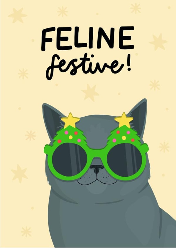Feline Festive Christmas Card created by StudioLazy