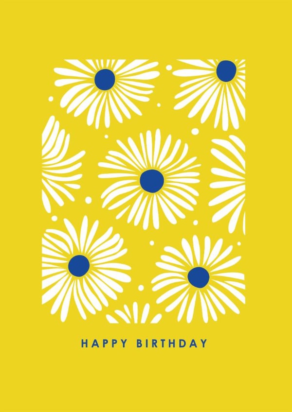 Classic Birthday Card - Daisies - For Her | thortful