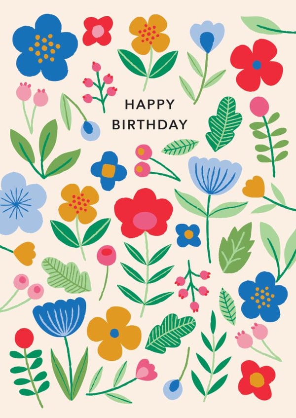 Pretty Birthday Card - Flowers - Floral - For Her created by Maggie Magoo Designs