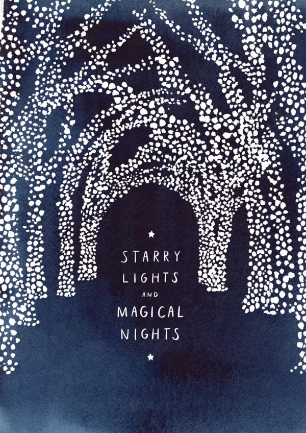 Pretty Christmas Card - Starry Lights And Magical Nights created by Ohh Deer