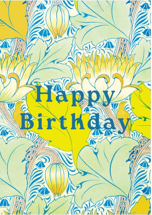 Classic Birthday Card – Art Nouveau Florals created by Ohh Deer
