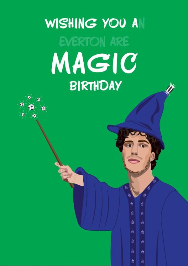 Everton Birthday Card Merlin Roehl created by Incognito