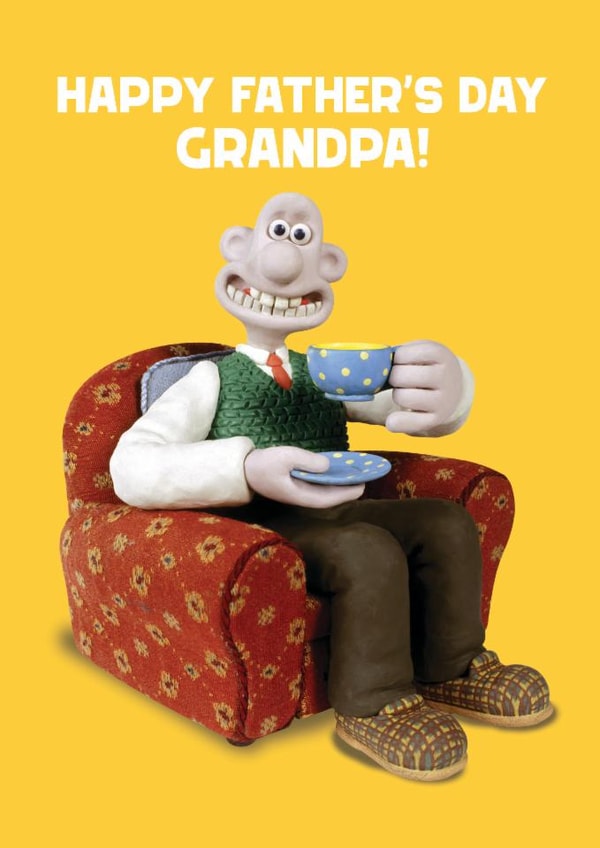 Classic Father's Day Card - Grandpa - Wallace and Gromit created by Hype Associates