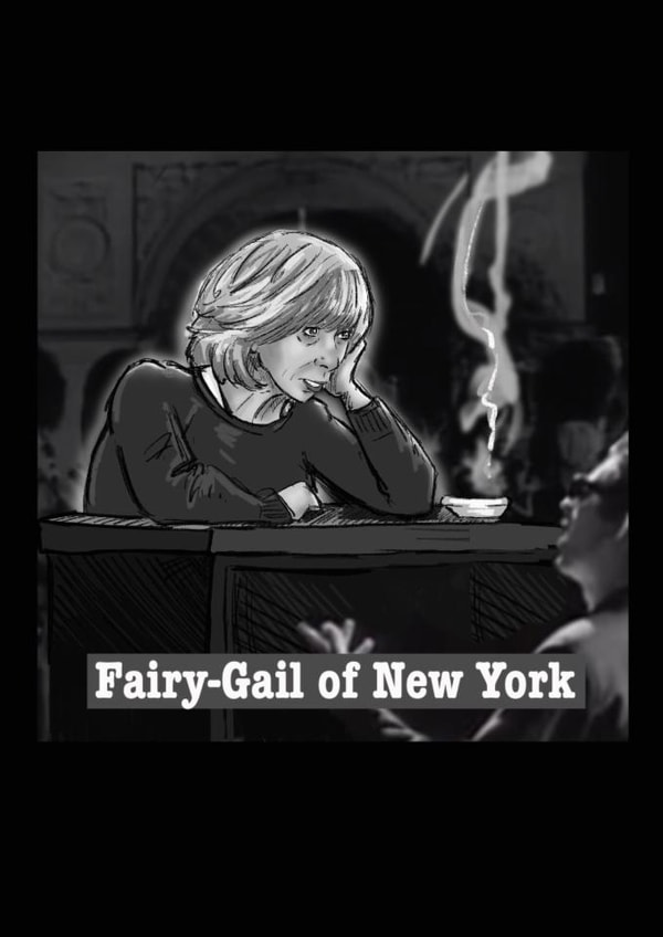 Christmas card - Gail from Coronation Street in. fairytale of New York created by Martyn With A Y