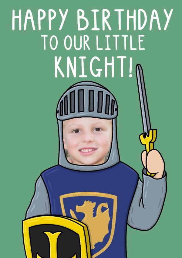 Cute Birthday Card - Little Knight created by OhJaye