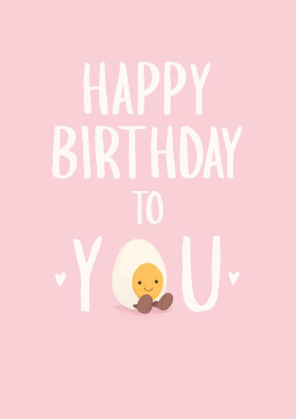 Cute Birthday Card - Jellycat - Egg created by Sian Moore Illustration
