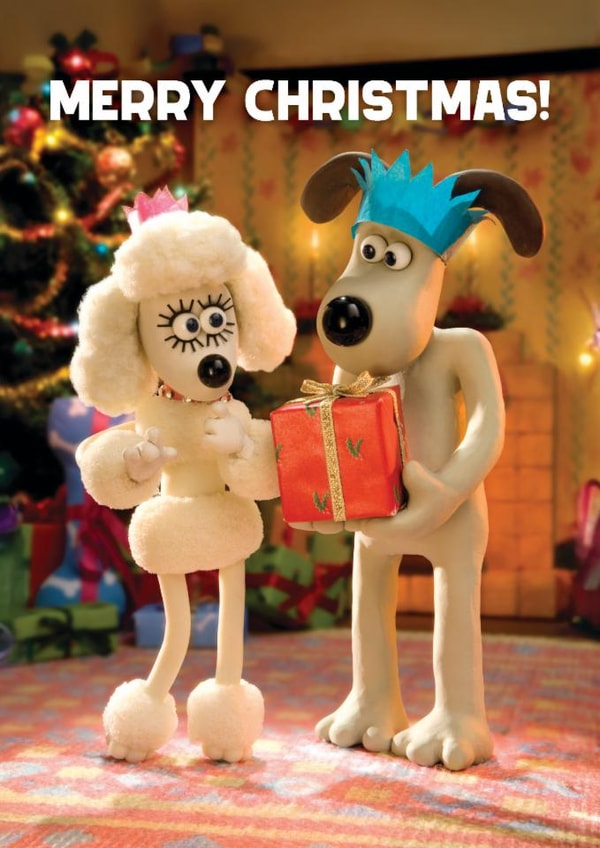 Cute Christmas Card - Wallace and Gromit - Christmas Gift created by Hype Associates