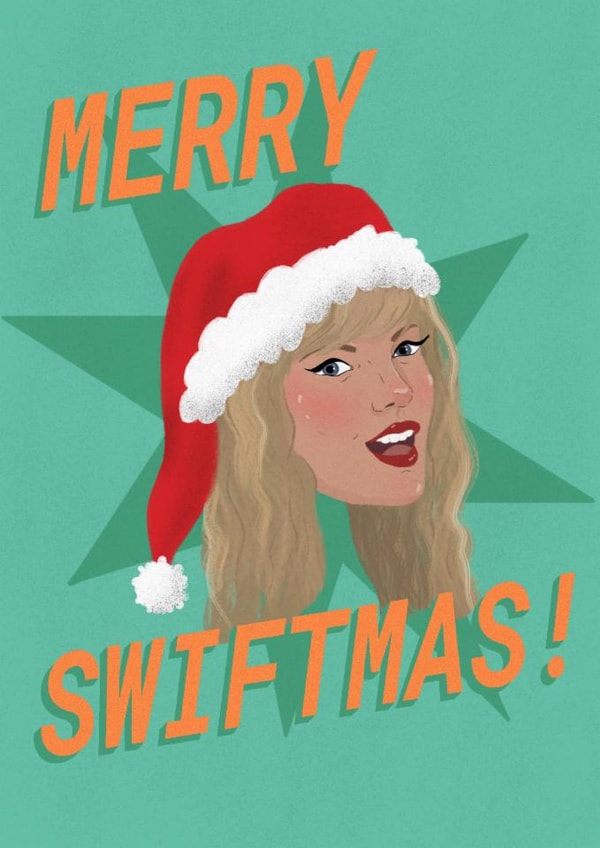 Fun Christmas Card - Taylor Swift - Merry Swiftmas created by The Queer Store