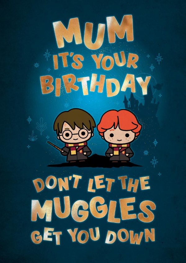 Happy Birthday Mum - Cute Harry Potter Ron Weasley Card created by Cardology