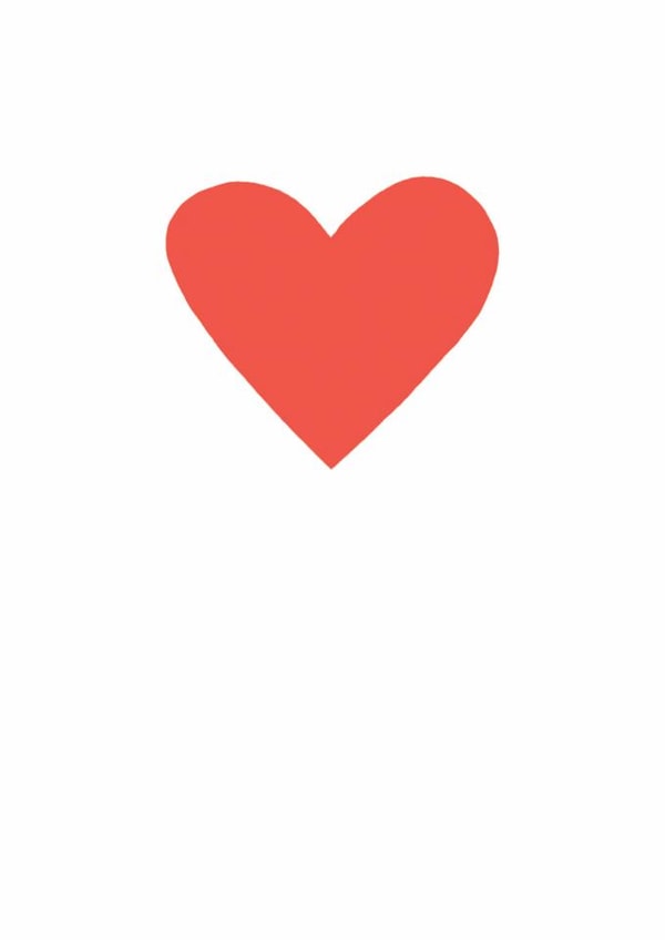 Classic Wedding/Anniversary Card - Heart created by Earlybird