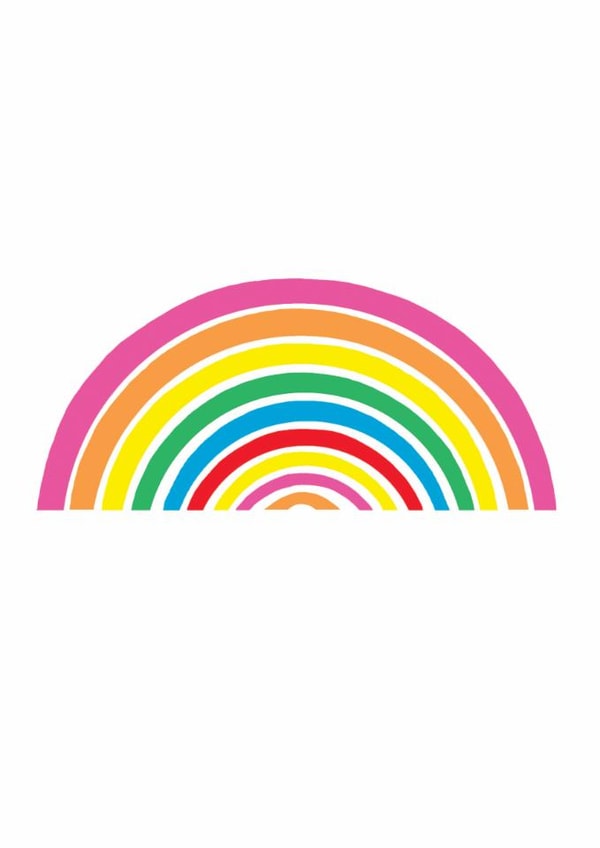 Classic Just Because Card - Rainbow created by Earlybird