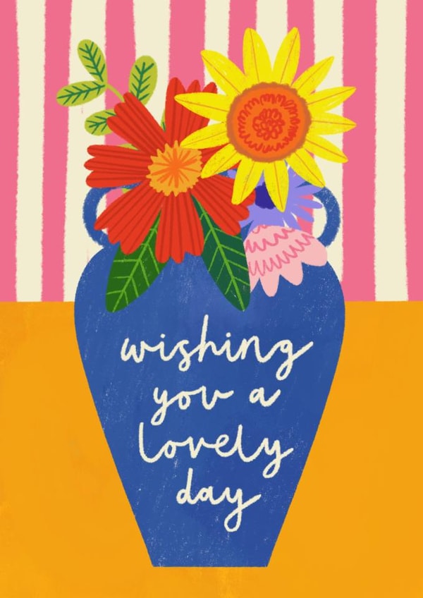 Pretty Birthday Card - Bright Floral Bouquet created by AbiGoLucky
