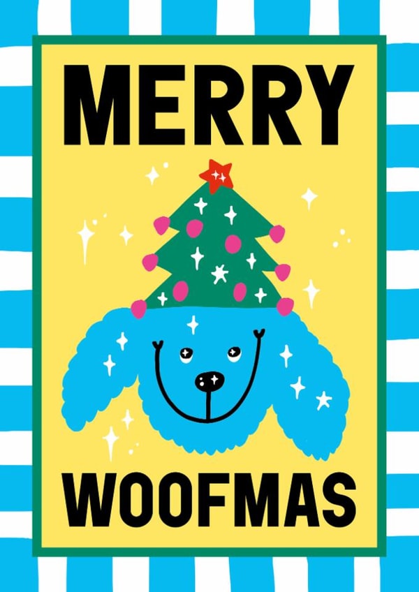 Cute Christmas Card - Merry Woofmas created by Sanders de Roeper