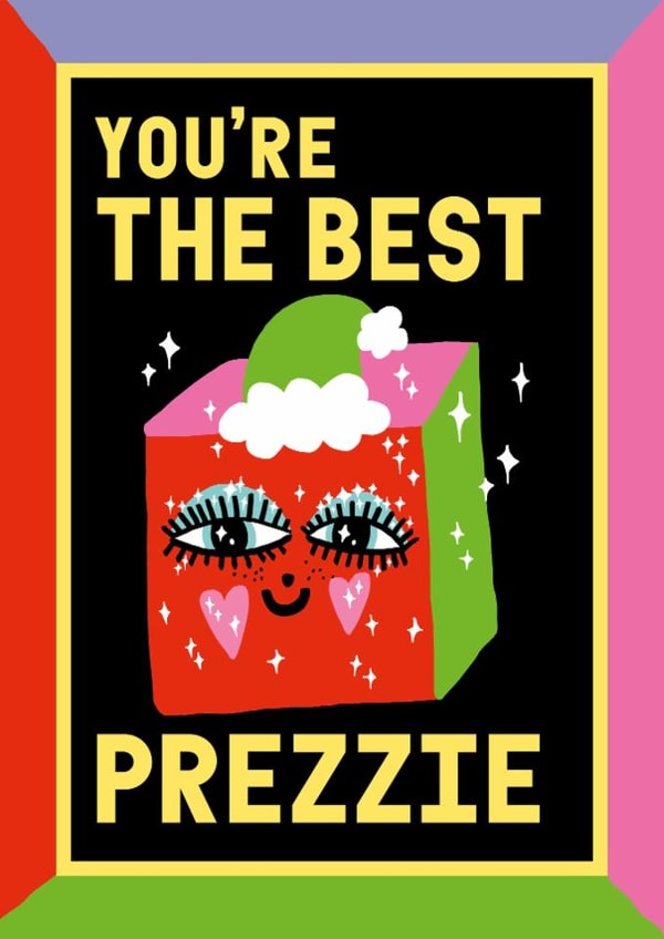 Cute Christmas Card - You’re The Best Prezzie created by Sanders de Roeper