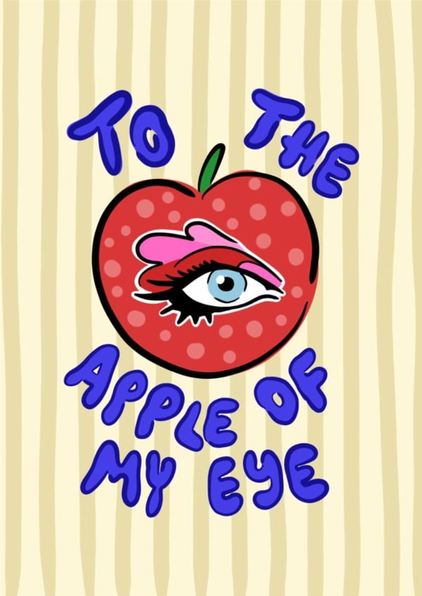 Arty Anniversary Card – The Apple Of My Eye created by Hello Melody