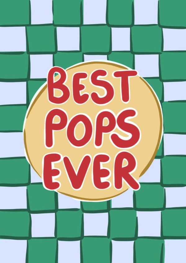 Classic Father's Day Card - Best Pops Ever created by Hello Melody