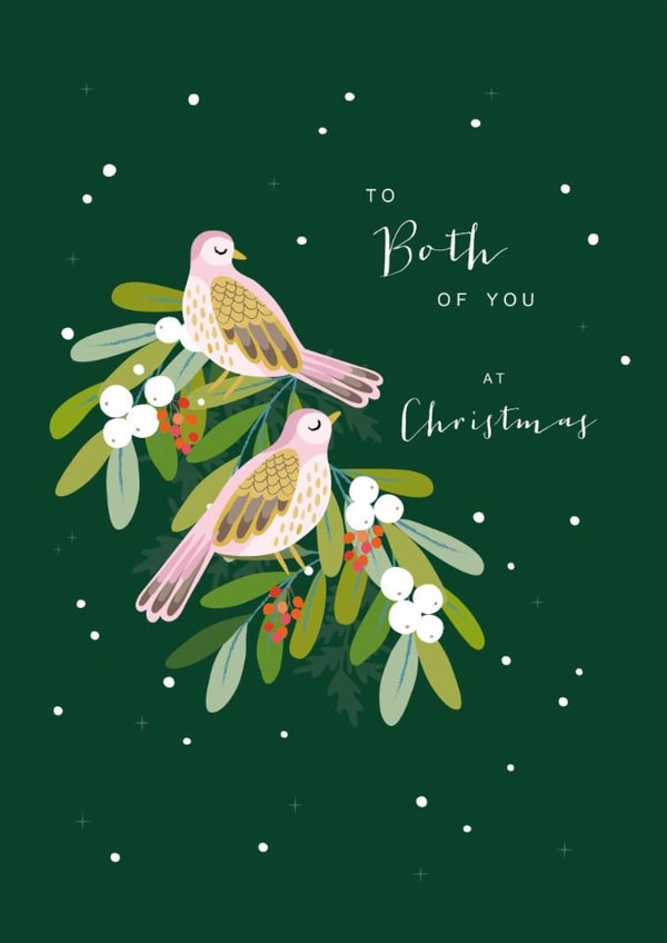 Classic Christmas Card - Turtle Doves created by Klara Hawkins