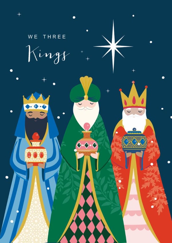 Classic Christmas Card - We Three Kings - Gifts created by Klara Hawkins