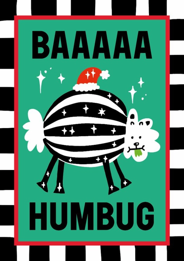 Funny Christmas Card - Baa Humbug created by Sanders de Roeper
