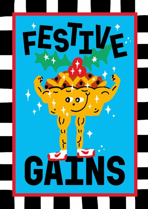 Funny Christmas Card - Festive Gains created by Sanders de Roeper