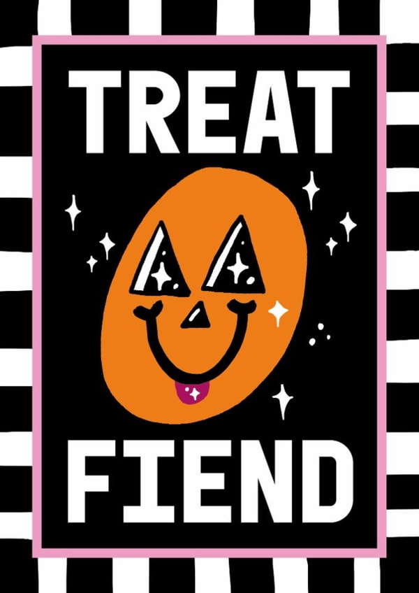 Cute Birthday Card - Halloween - Treat Fiend created by Sanders de Roeper