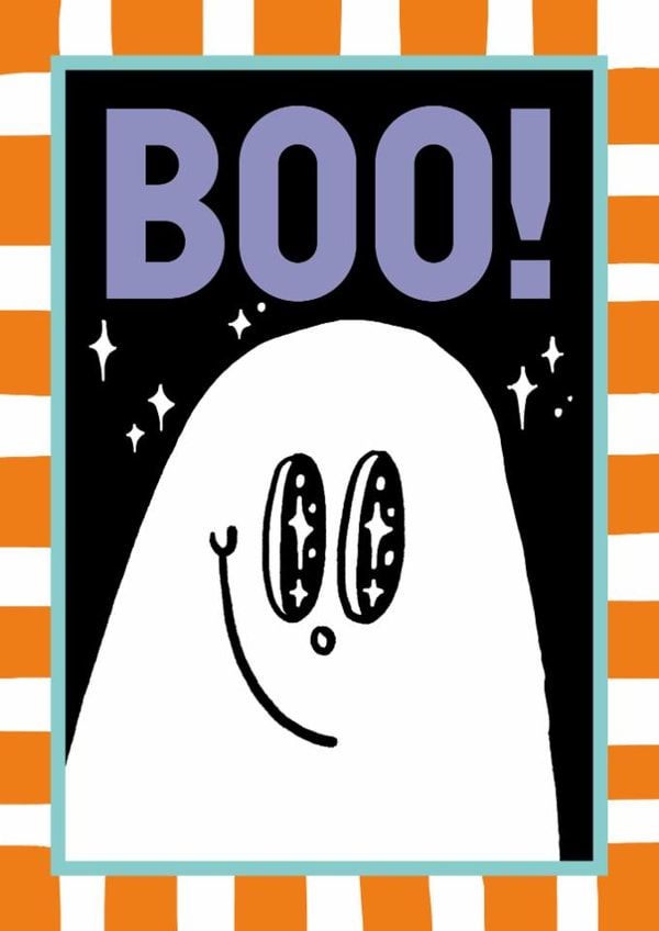 Cute Halloween Card — Boo — Ghost created by Sanders de Roeper