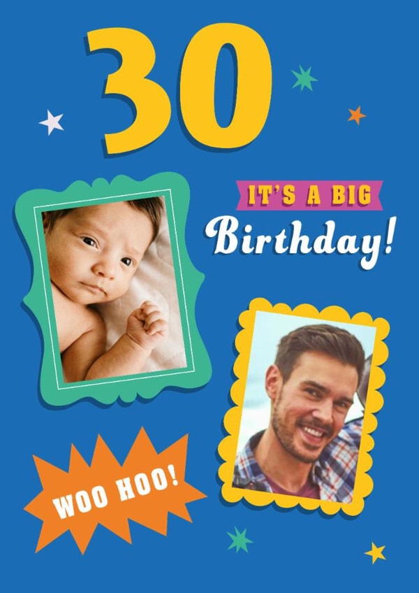 Classic Birthday Card - 30th - Big Birthday created by Dalia Clark Design