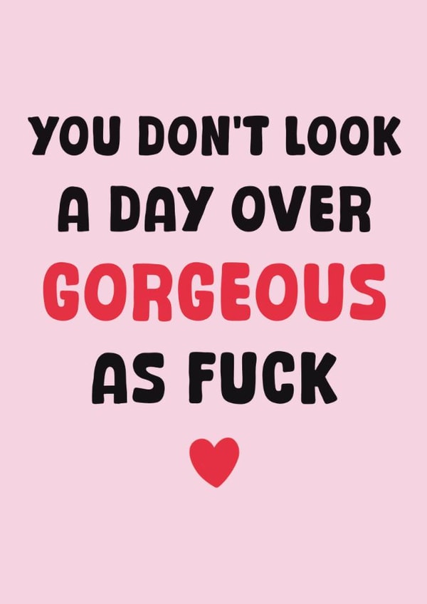 Fun Birthday Card - For Her - Gorgeous As Fuck created by Stuck Shop Gifts