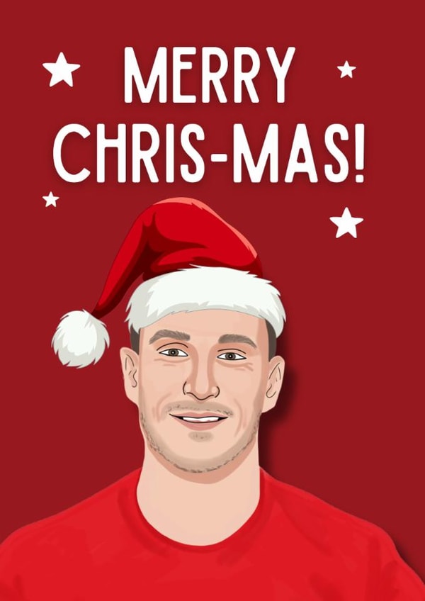 Chris Wood Funny Pun Christmas Card created by Original Fox Cards
