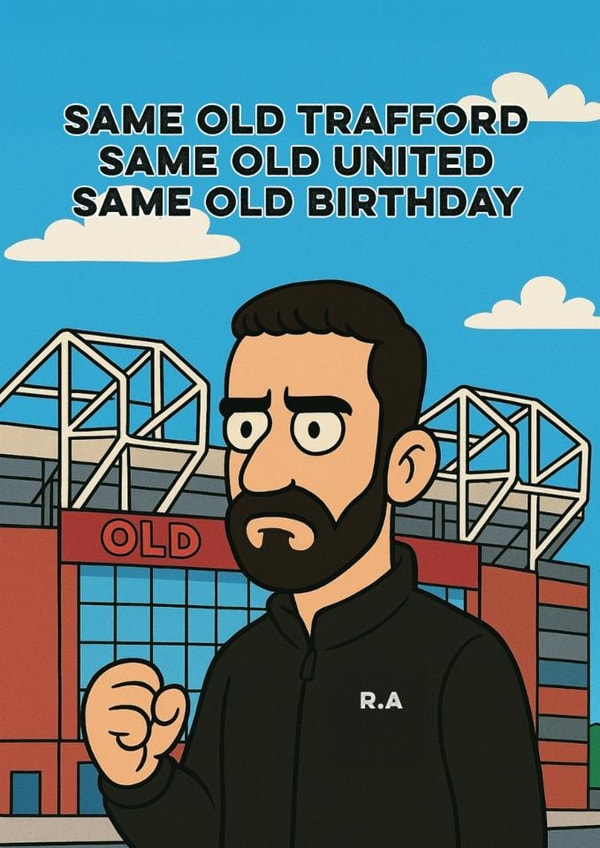 Happy Birthday to the Manchester United football fan in your life created by Liss Doodles