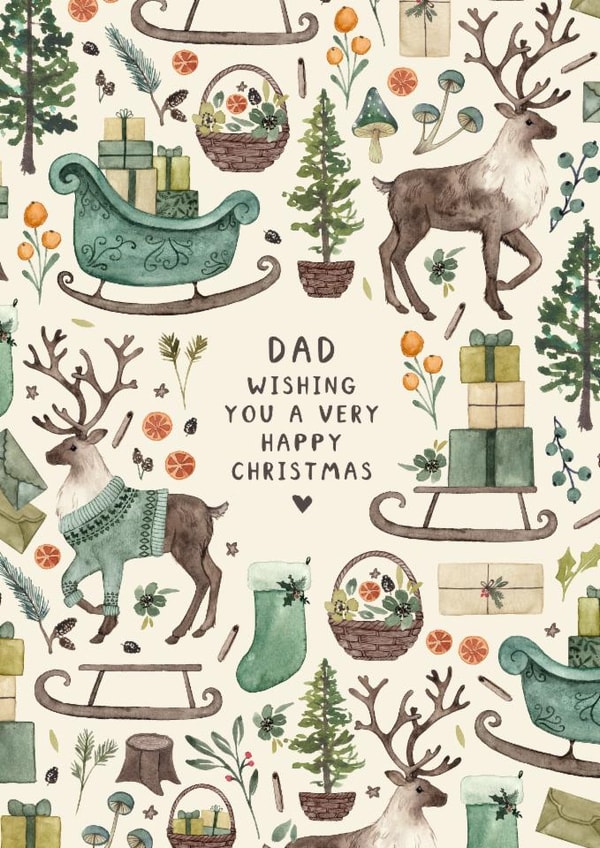 happy Christmas Dad created by Elena O'Neill