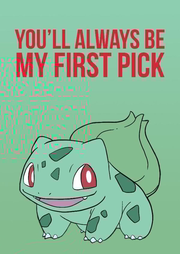 Cute Bulbasaur Birthday Card for Friend – Fun Pokémon Design & Personal Message created by DanAllen20