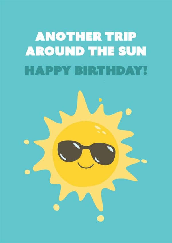 Cute Happy Birthday Card created by AMS Graphics