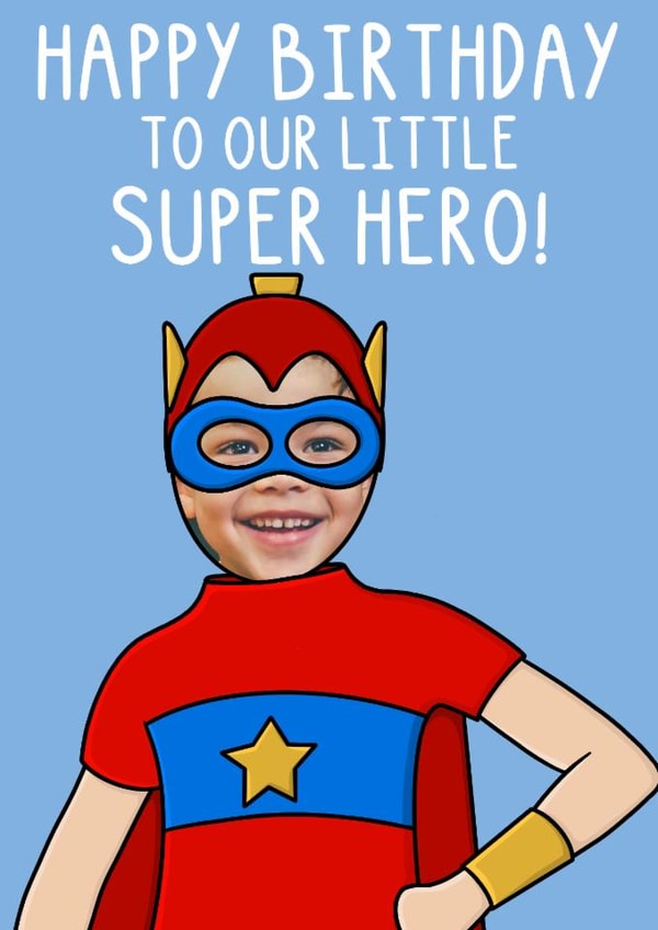 Cute Birthday Card - Our Little Superhero created by OhJaye